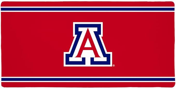 University of Arizona Wildcats Primary Logo Stripes Large Gaming Mouse Pad Desk Mat with Stitched Edges Non-Slip Base for Gamer Home and Office 31.5 x 15.7