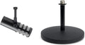 Samson Q9x Dynamic Broadcast Mic for Podcasting Streaming and Studio Recording Black &amp MD5 Desktop Microphone Stand