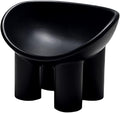 Adjustable Office Computer Chair with Armrest Elephant Leg Chair Footstool Home Stool Outdoor(Black Stool)