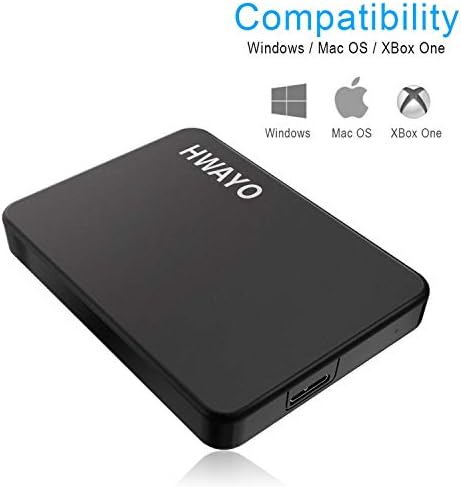 500GB Portable External Hard Drive Ultra Slim 2.5'' USB 3.0 HDD Storage for PC Desktop Laptop MacBook Chromebook Xbox One