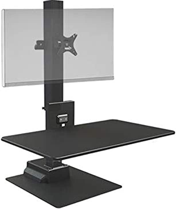 Ergotech Freedom Electric Stand Includes Full Swivel/tilt E-Stand for one Computer Monitor Screen Touch of a Button Height Adjustment 88.2lbs Weight Capacity VESA Compatible Black