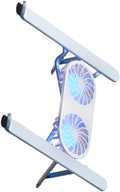 Portable Laptop Cooling Pad Radiators Stand with 6 Adjust Height Keep Your Notebook Cool and Stable Performances