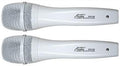 Audio2000'S S1069X2 2-Pack White Professional Unidirectional Dynamic Microphones with Built-in Acoustic Pop Filters Rugged Construction and Steel Mesh Grills