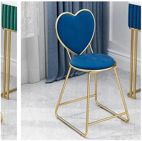 Round Stool Industrial Gaming Chair with Cushioned Seat for Office Bedroom and Vanity White Leather Home Furniture