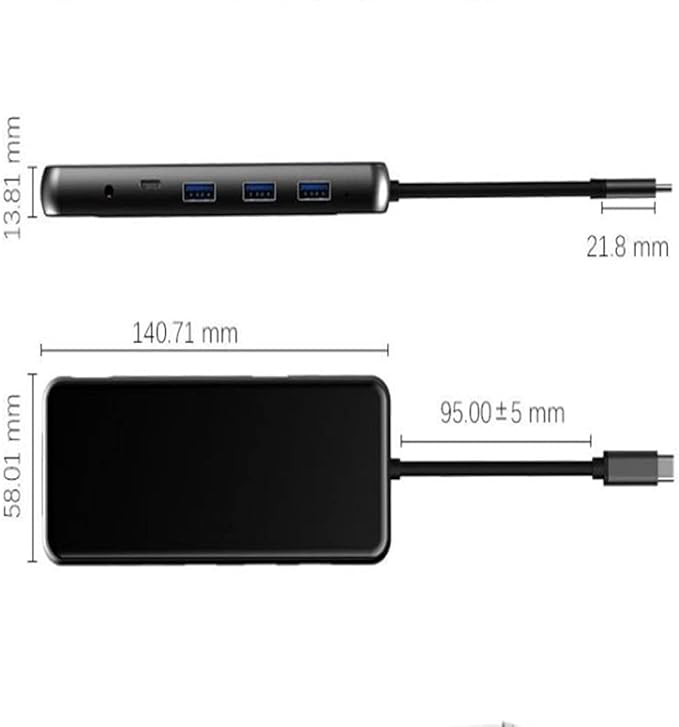 USB C Laptop Docking Station USB 3.0 VGA RJ45 PD USB -Compatible Hub for Dock
