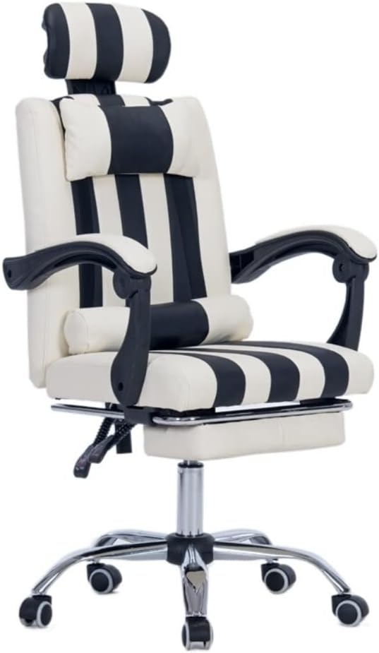 Computer Chair Office Chair Gaming Chair Desk Chair Recliner Chair High Back Computer Swivel Chair Ergonomic S-Shaped Curve Design with Headrest with Footrest Computer Chair Home Office Desk Chairs