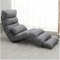 ELEFOCUS Floor Chair Lounge Chair with Adjustable Angle Ergonomic Large Reclining Sofa for Living Room Bedroom Parlor Office(Dark Grey)