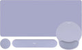 MOSISO Wrist Rest for Keyboard Mouse Pad Set Large Gaming Deskpad&ampCircle Curved Mousepad&ampKeyboard Wrist Rest&ampCoaster Ergonomic Non-Slip Mousepad&ampEasy Typing Pad with Silicone Lining