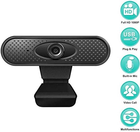 Computer Camera Webcam 1080p Pc High Definition Computer Cameras with Built-in HD Microphone for Online Teaching Live Broadcast