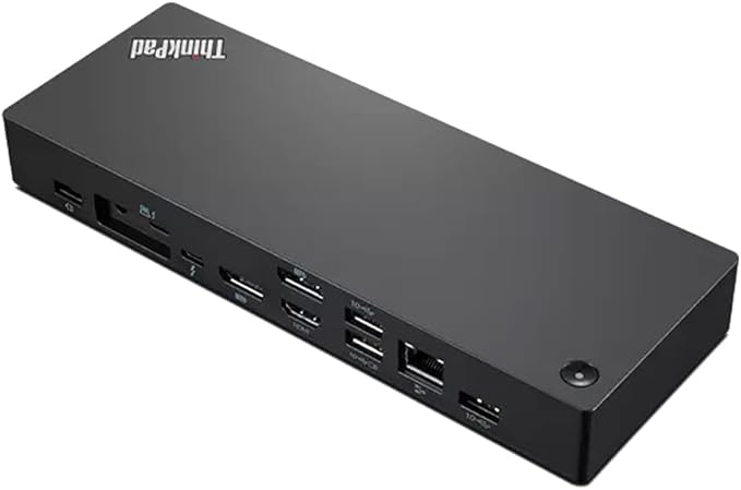 Lenovo 40B00135US Thunderbolt 4 ThinkPad Universal Dock 8K Display Support Up to 100W Power Delivery (Renewed)
