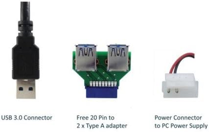 SEDNA - Internal 4 Port USB 3.0 Hub (Floppy Bay)