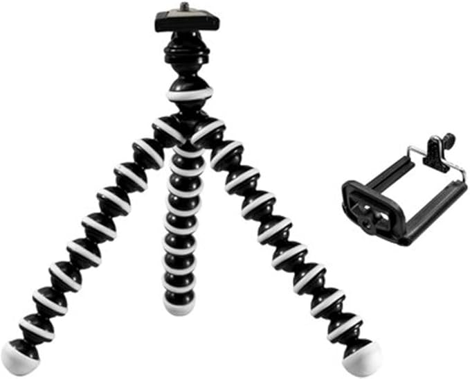 HamiltonBuhl MPSK-L Media Production Studio Kit Large Includes: HB Green Screen Production Kit High-Performance External Microphone Octopus Flexible Mini-Tripod Camera Stand &amp ActionPro Camcord