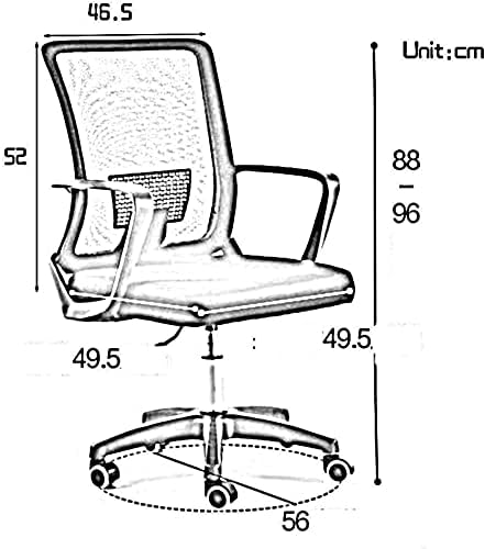 Office Chair Ergonomic Gaming Chair Office Chair Office Chair Waist Support Mesh Computer Chair Armrest Game Seat Lift Swivel Chair Chair (Color : Blue) Needed