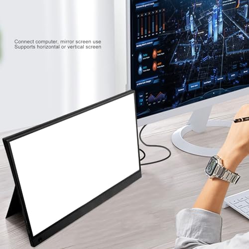 16in Portable Monitor 2560x1600 HDR Ultra Thin Display 178° Full View Support Phone Projection Mirror Screen Usage External Touchscreen for Phone Computer Gaming