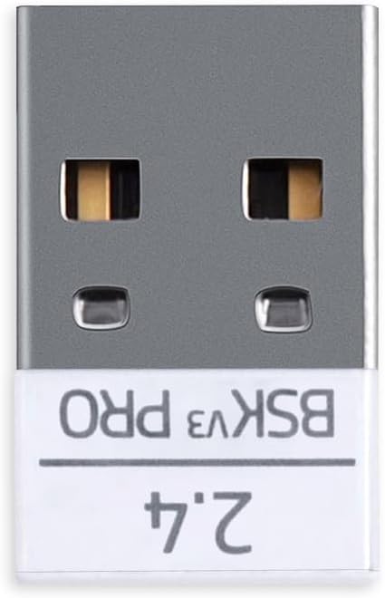 USB Dongle Signal Mouse Receiver Adapter Compatible for Razer Basilisk V3 PRO Wireless Gaming Mouse (White V3 PRO)