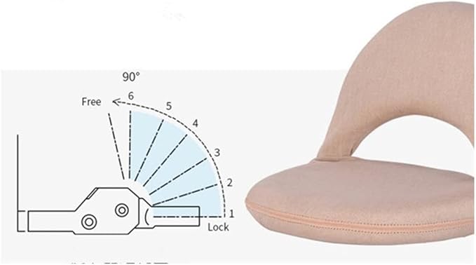 Office Chair Gaming Chair Computer Chair Leisure Chair for Meditation Watching Tv Padded Floor Chair with Adjustable Backrest Living Room Furniture