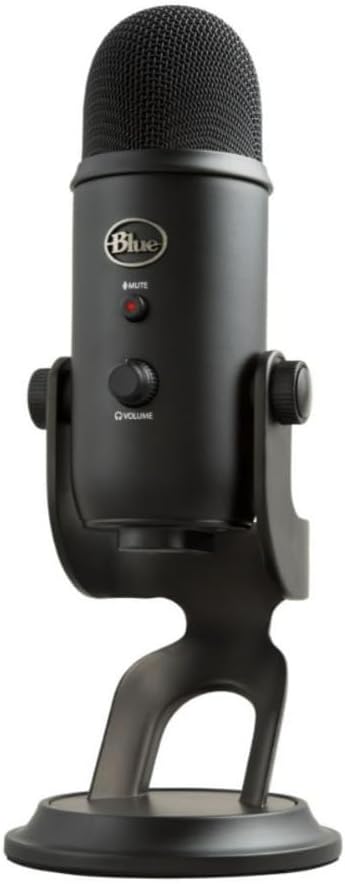 Logitech Blue Microphones Yeti USB Microphone (Blackout) Plus C922 Pro Stream Pro Streamer Pack