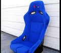 Medium Size Single Comfortable Fabric Simulator Cockpit Gaming Chair Racing Seat (Blue-Single)