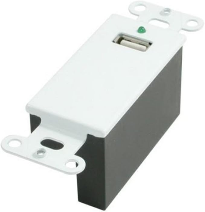 C2G USB Extender Dongle USB 1.1 over Cat5 SuperBooster Extender Wall Plate Kit White Cables to Go 29342
