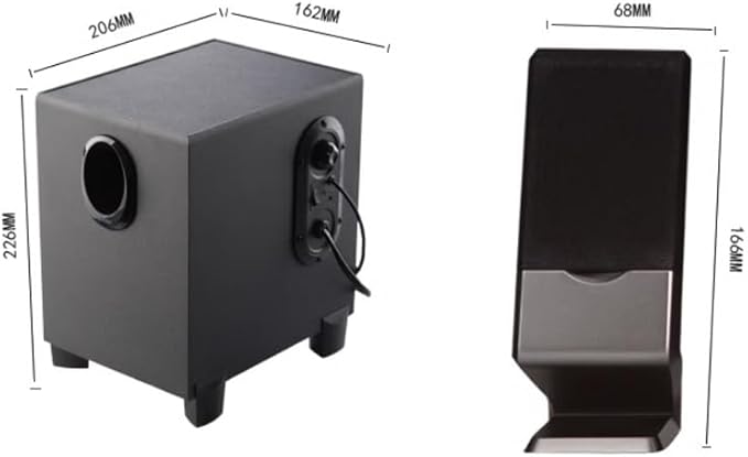 JSEIAJB Multimedia 2.1 Computer Desktop Speaker Laptop Subwoofer Speaker Home Desktop Speaker