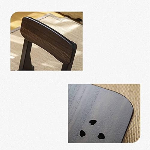 BTZHY Floor Chair Japanese-Style Floor Chair Solid Wood backrest Chair Tatami seat Lazy Sofa Japanese Small Wooden Floor Chair for Playing Reading and Watching TV