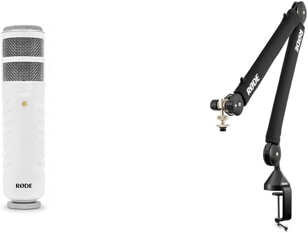 Rode Podcaster USB Mic and PSA1+ Studio Arm with Cable Management Black