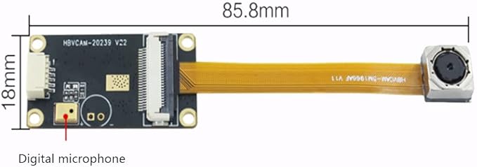 Taidacent Free Drive OV5640 5MP HD USB Digital Camera Module with MIC Notebook PC Computer Webcam Web Camera with Microphone (65 Degree Without Distortion auto Focus)