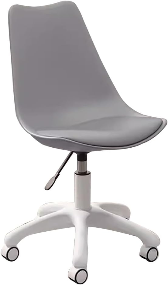 Gaming Chair Home Office Desk Chairs With Wheels Computer Accent Chairs Swivel Makeup Chair Dormitory College Students Study Backrest Chair For Bedroom Living Room Balcony ( Color : Gray C )