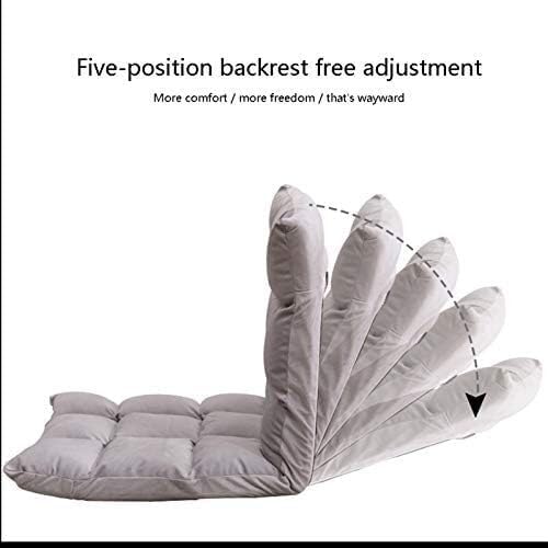ELEFOCUS Floor Chair on Bed 5 Gears Adjustable Leisure Meditation Chair with Backrest Removable and Washable