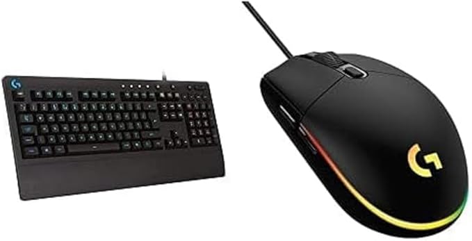 Logitech G213 Prodigy Gaming Keyboard and Logitech G203 Wired Gaming Mouse Bundle