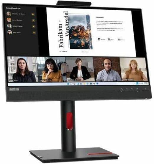 Lenovo ThinkVision TIO22Gen5 22 Class Webcam Full HD LED Monitor - 16:9 - Black