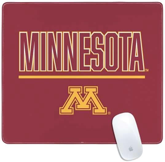 Skinit Medium Gaming Mouse Pad - Officially Licensed Golden Gophers Design with Stitched Edges Waterproof Non-Slip Rubber Base Desk Mat for Keyboard &amp Mouse 17.7 x 15.75 inches