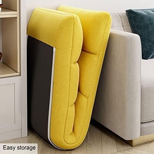 ELEFOCUS Floor Chair Angle-Adjustable Lounger with Cushion Upholstered Sofa Bed with Backrest for Reading Balcony Living Room(Braun)