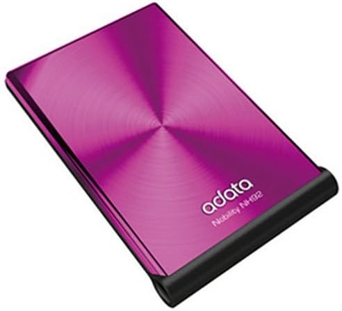 A-Data USA 2.5-Inch USB 2.0 500 GB External Hard Drive with Leather Storage Case - ANH92500GUCPK (Pink)