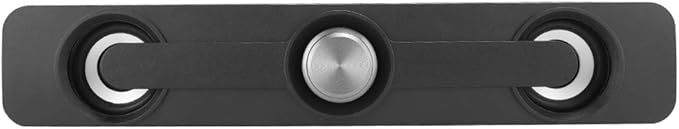Computer Speaker 3.5mm Jack Universal Bass Speaker with LED Light Portable Stereo Speaker for Desktop Notebook Laptop (Black)