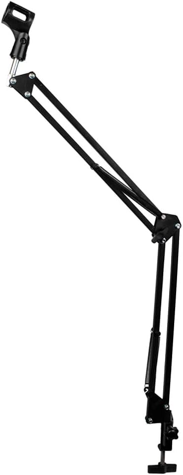 SAMSON Q9x Dynamic Broadcast Microphone Bundled with XLR Cable + Microphone Arm + Cleaning Cloth (4 Items)