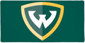 Wayne State University Primary Logo Large Gaming Mouse Pad Desk Mat with Stitched Edges Non-Slip Base for Gamer Home and Office 31.5 x 15.7