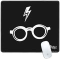 Skinit Medium Gaming Mouse Pad - Officially Licensed Harry Potter Scar and Glasses Design with Stitched Edges Waterproof Non-Slip Rubber Base Desk Mat for Keyboard &amp Mouse 17.7 x 15.75 inche