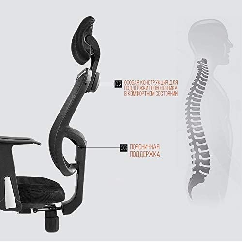 Office Chair Gaming Chair Computer Chair Mesh Computer Chairs and Lightweight and Breathable Office Chairs (Color : Argento)
