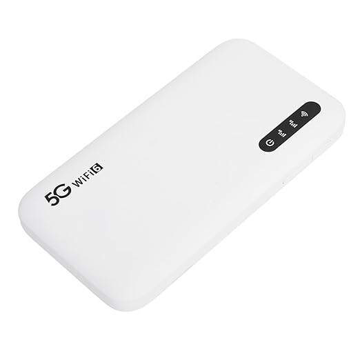 5G 6 Mobile Hotspot High Speed Support 16 Devices 6100mAh Portable Hotspot Router with SIM Card Slot for Phone Tablet