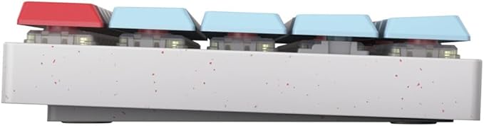 Cherry MX-LP 2.1 Compact Wireless Gaming Keyboard. RGB MX Silver Speed Switches. RGB Lighting Low-Profile MX Precision switches. 65% Size. 68 Keys. (Red White &amp Blue)