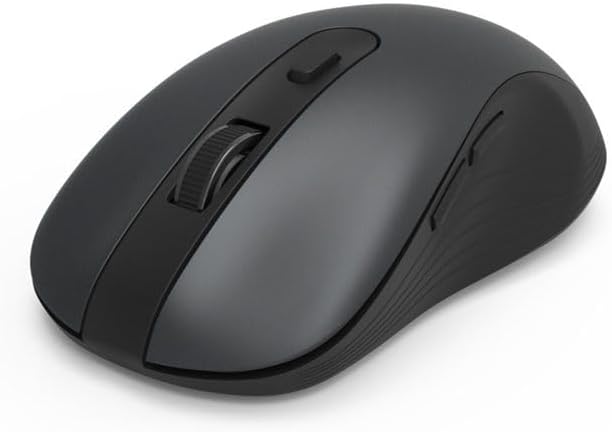Hama Computer Mouse Wireless (6-Button Optical Mouse Multi-Device Mouse for PC Laptop and Laptop for Right-Handed Users 800-2400 dpi Bluetooth Windows 11/10/8/7 Android 4.3 MAC) Black