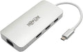 Tripp Lite USB-C Docking Station with Triple Display 4K @ 60 Hz HDMI DisplayPort VGA USB A 3.2 Gen 1 Gigabit Ethernet Port 100W PD Charging Quick Charge QC 3-Year Warranty (U442-DOCK12-S)