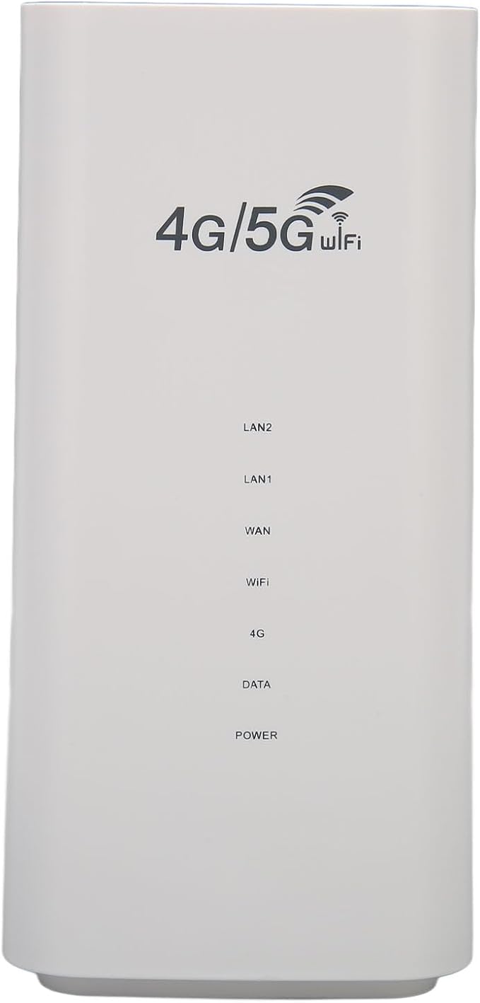Unlocked 4G LTE Modem Router with SIM Card Slot 4 Antenna &amp Up to 32 Users for Travel Road Trips &amp Camping (US Plug)