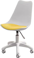 Home Office Desk Chairs Gaming Computer Chair With Wheels Accent Chairs Swivel Makeup Chair Dormitory College Students Study Backrest Chair For Bedroom Living Room Balcony ( Color : Yellow )