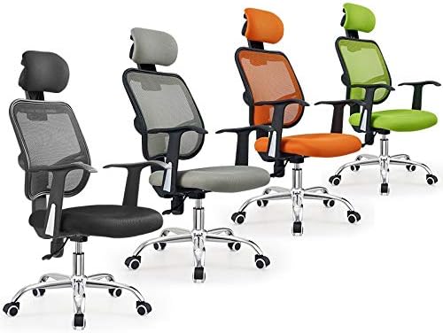 Office Chair Gaming Chair Computer Chair Mesh Computer Chairs and Lightweight and Breathable Office Chairs (Color : Argento)