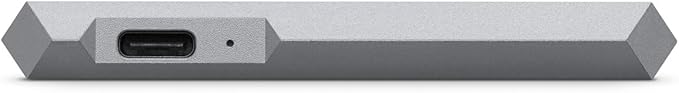 LaCie Mobile Drive 2TB External Hard Drive Space Grey USB-C PC Mac iPad &amp iPhone Data Rescue Service (STHG2000402)