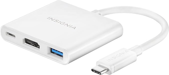 Insignia USB Type-C Multiport HDMI Adapter NS-PU378CHM 5Gbps 4K Ultra HD 60Watts