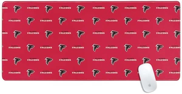 Skinit Extra Large Gaming Mouse Pad - Officially Licensed NFL Atlanta Falcons Blitz Series Design with Stitched Edges Waterproof Non-Slip Rubber Base Desk Mat for Keyboard &amp Mouse