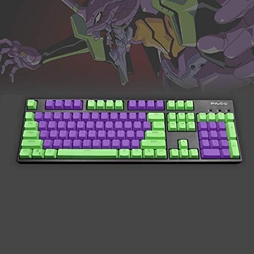 yue 104 Keys Double Shot PBT Translucnt Backlit Keycap OEM Profile Keyset for All Cherry MX Switches Mechanical Gaming Keyboards Standard ANSI Layout 108 104 87 TKL 60% (EVA)